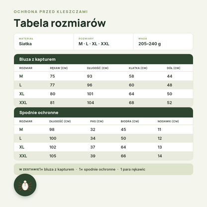 Zulevo™ Kombinezon przeciw kleszczom